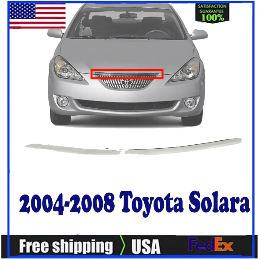 New Hood Molding Trim Molding Chrome For 2004-2008 Toyota Solara.