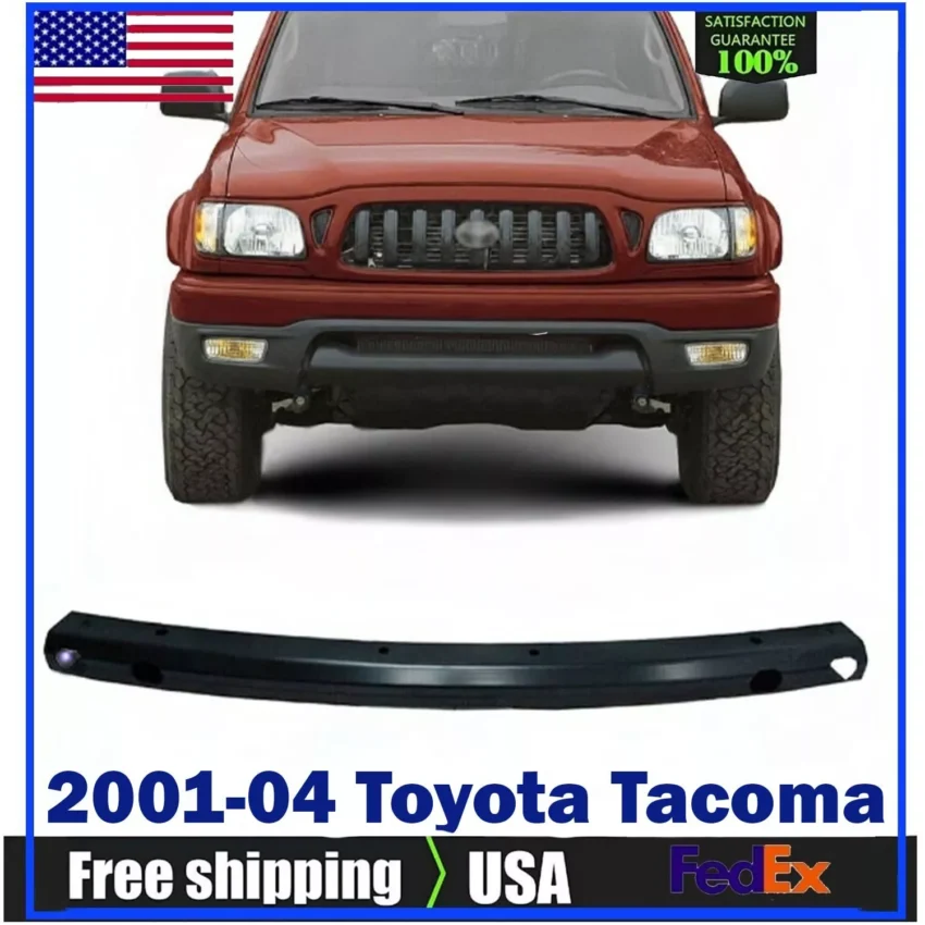 Toyota Tacoma Front Bumper Face Bar Reinforcement Steel Primed For 2001-2004.