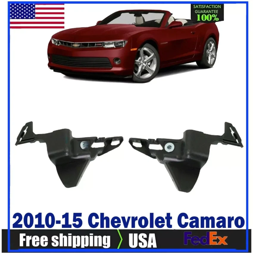 Front Bumper Brackets Left And Right Side Set Of 2 For 2010-15 Chevrolet Camaro.